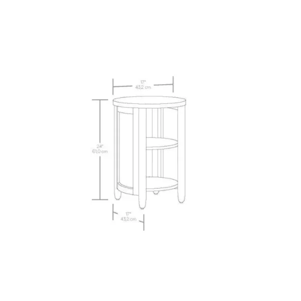 Springwood Tropical Caning Side Table with Open Shelves - Image 6