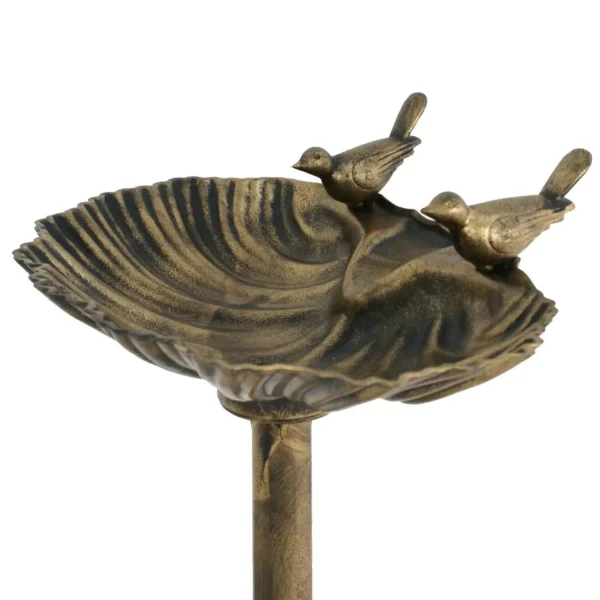 Elegant 32" Copper Pedestal Birdbath - Image 2