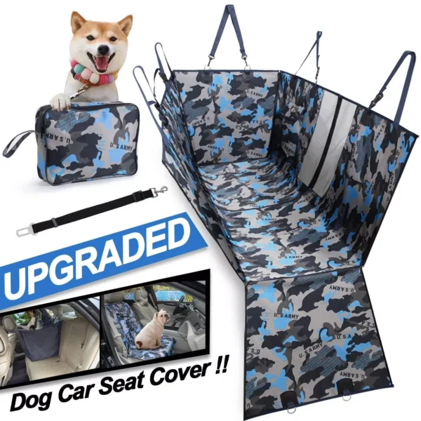 Deluxe Camo Dog Car Seat Cover - Image 2