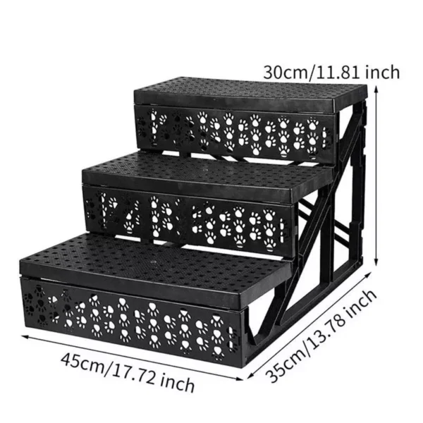 Compact Washable Pet Ramp - 3-Step Anti-slip Stair for Small Dogs and Cats - Image 6