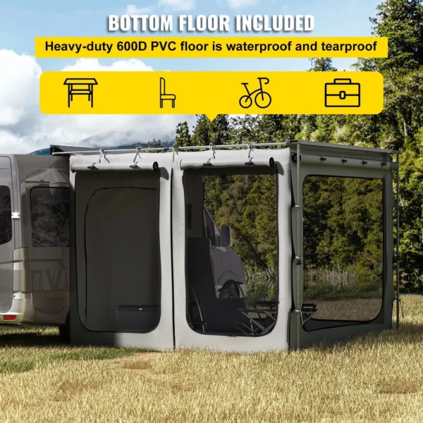 Heavy-Duty Car Awning Room with PVC Floor - Image 7