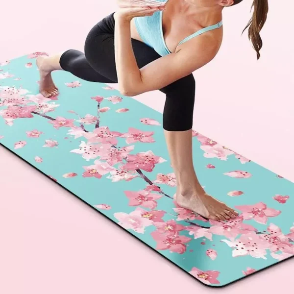 Eco-Friendly Professional Yoga Mat - PU Natural Rubber, Slip Resistant & Sweat Absorbent - Image 3