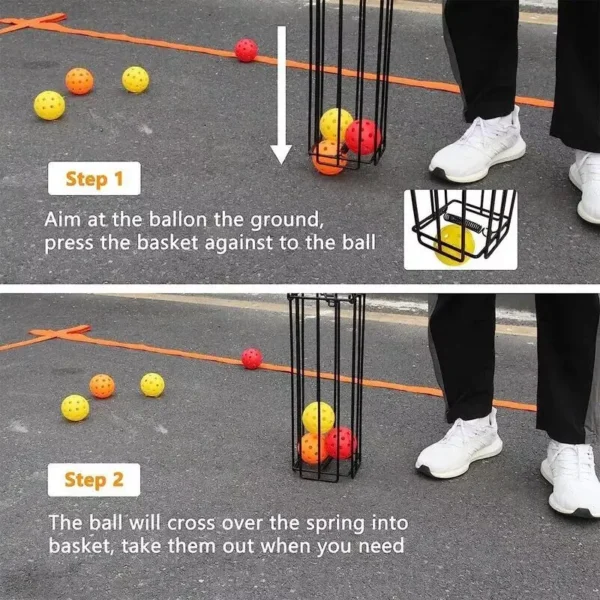 Efficient Pickleball and Tennis Ball Collector - High-Capacity, Durable Ball Picker for Sports Enthusiasts - Image 4