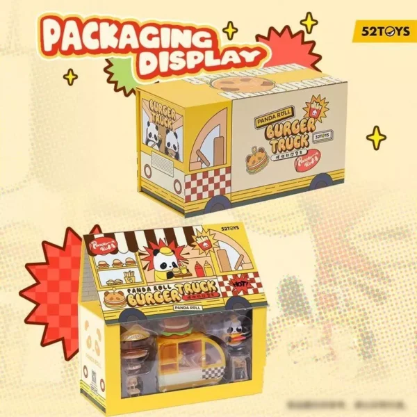 Adorable Panda Roll Burger Truck Desk Decoration - Image 4